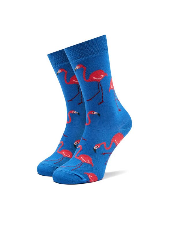 Funny Socks Funny Socks Visoke nogavice Unisex Flamingos SM1/02 Modra