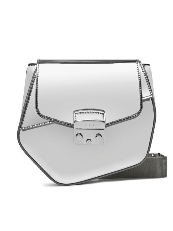 Furla Furla Ročna torba Metropolis Prisma Mini Crossbo WB01157-BX2571-2699S-1057 Srebrna