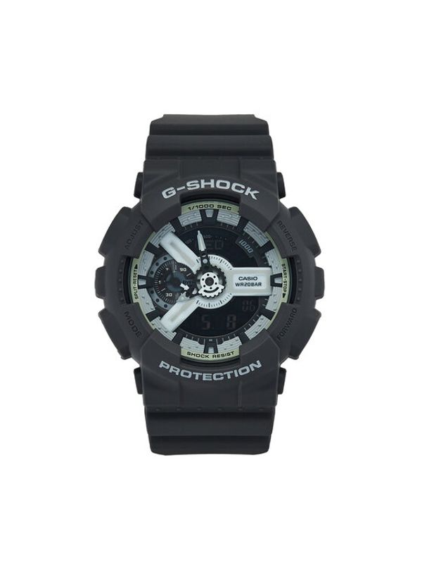 G-Shock G-Shock Ročna ura Hidden Glow GA-110HD-8AER Siva