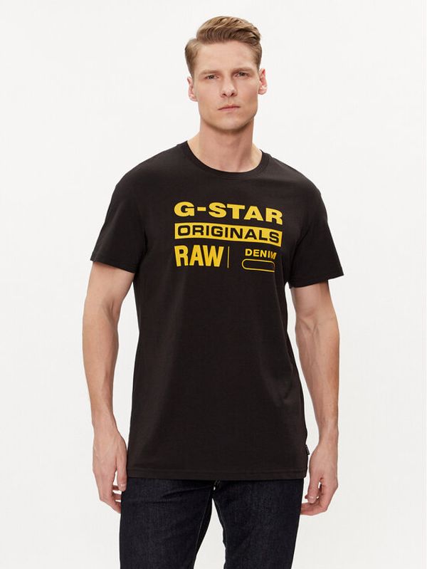 G-Star Raw G-Star Raw Majica Graphic 8 R T S\s D14143-336-6484 Črna Regular Fit