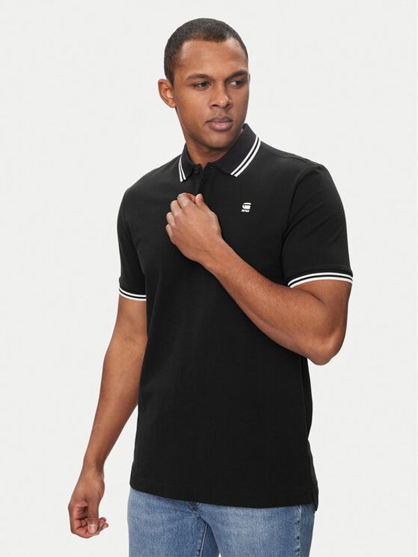 G-Star Raw G-Star Raw Polo majica Dunda D17127-5864 Črna Slim Fit