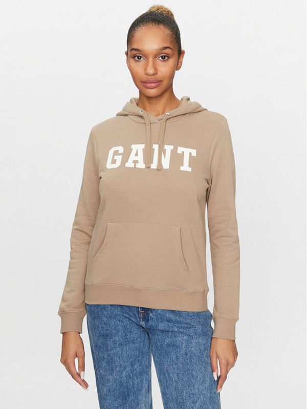Gant Gant Jopa Reg Graphic Hoodie 4200742 Bež Regular Fit