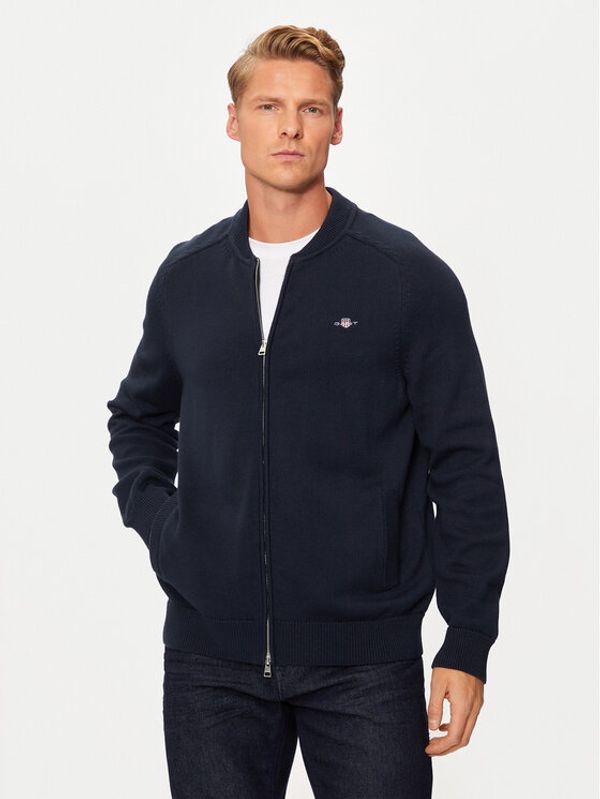 Gant Gant Pulover 8050223 Mornarsko modra Regular Fit