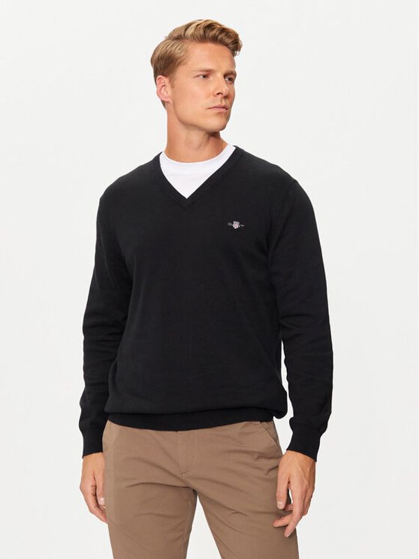 Gant Gant Pulover Classic 8030562 Črna Regular Fit