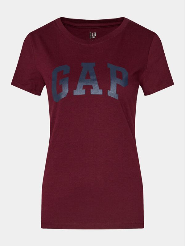 Gap Gap Majica 268820-61 Bordo rdeča Regular Fit