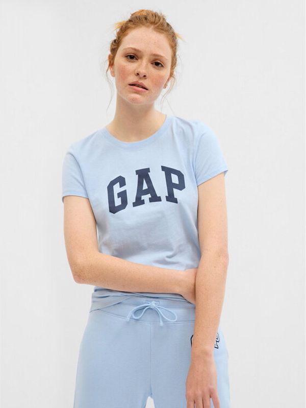 Gap Gap Majica 268820-65 Modra Regular Fit