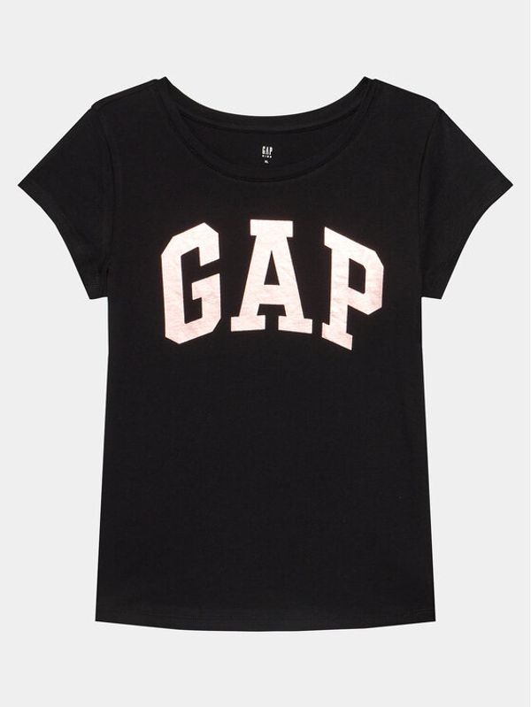 Gap Gap Majica 460525-00 Črna Regular Fit