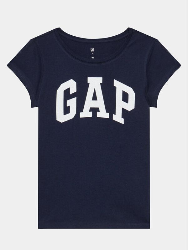 Gap Gap Majica 460525-10 Mornarsko modra Regular Fit