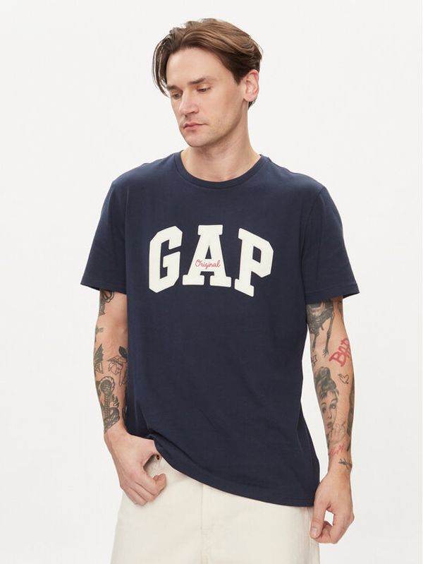 Gap Gap Majica 471777-09 Mornarsko modra Regular Fit