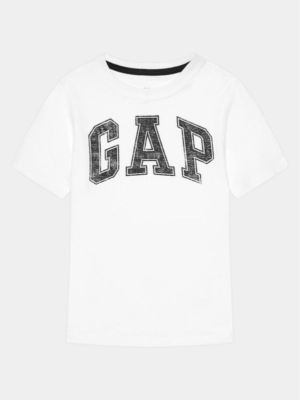 Gap Gap Majica 473269-00 Bela Regular Fit