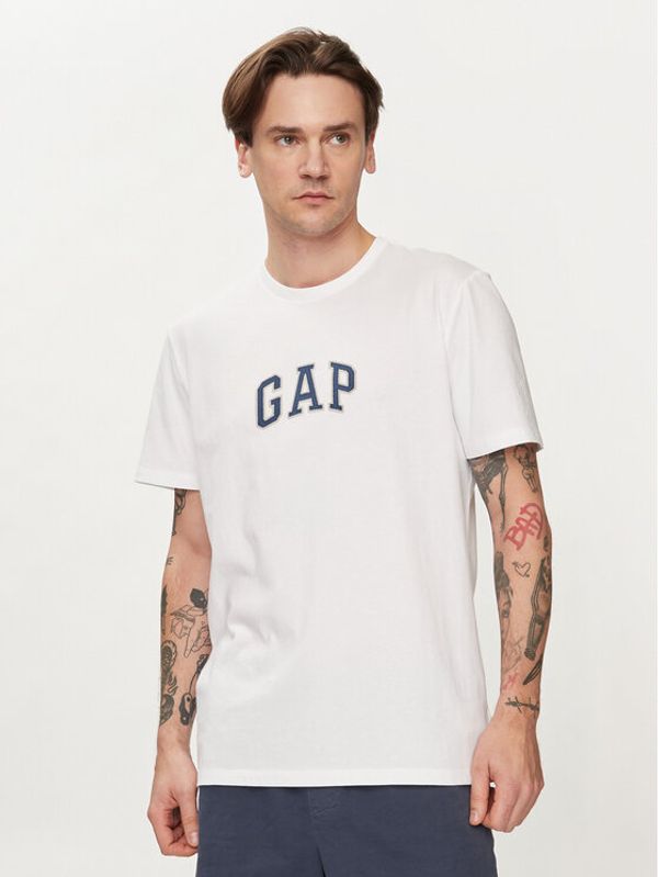 Gap Gap Majica 570044-00 Bela Regular Fit