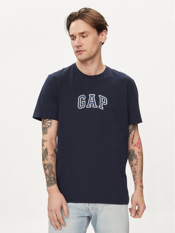 Gap Gap Majica 570044-03 Mornarsko modra Regular Fit
