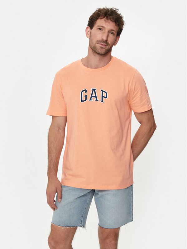 Gap Gap Majica 570044-06 Oranžna Regular Fit