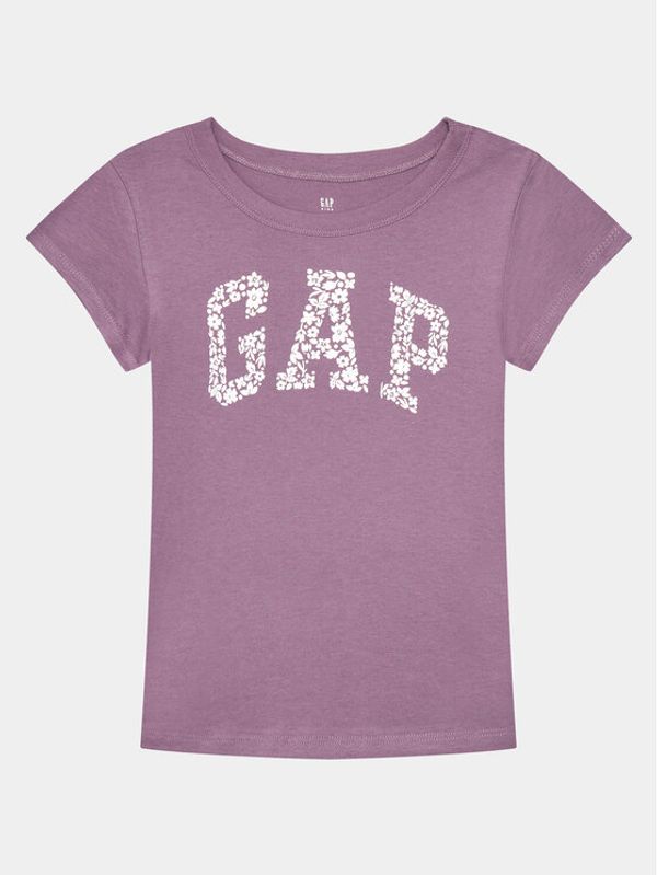 Gap Gap Majica 787216-08 Vijolična Regular Fit