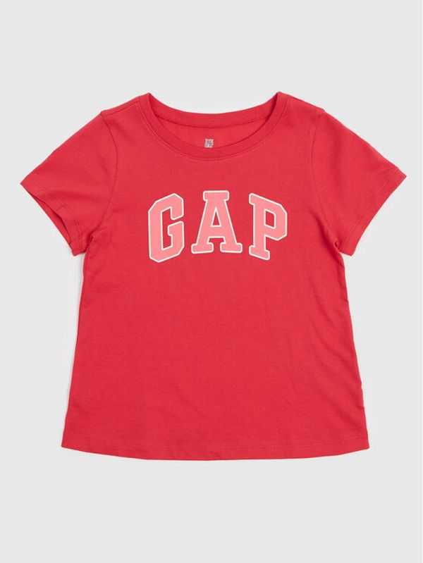 Gap Gap Majica 789406-01 Rdeča Regular Fit