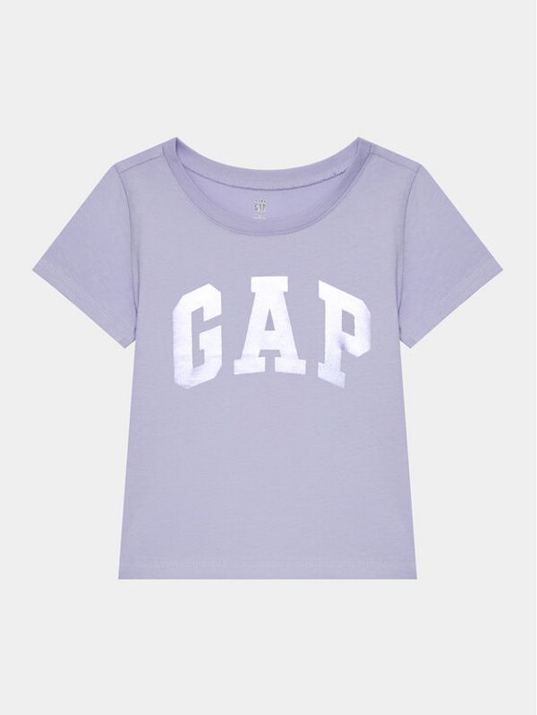 Gap Gap Majica 789406-02 Vijolična Regular Fit
