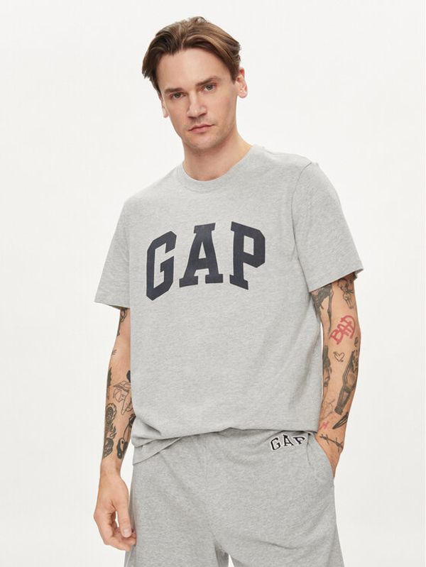 Gap Gap Majica 856659-00 Siva Regular Fit