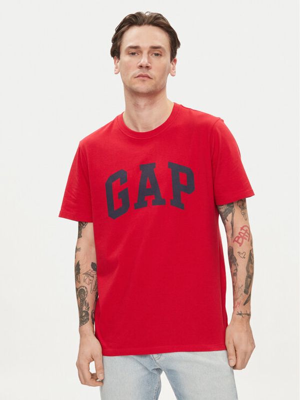 Gap Gap Majica 856659-05 Rdeča Regular Fit