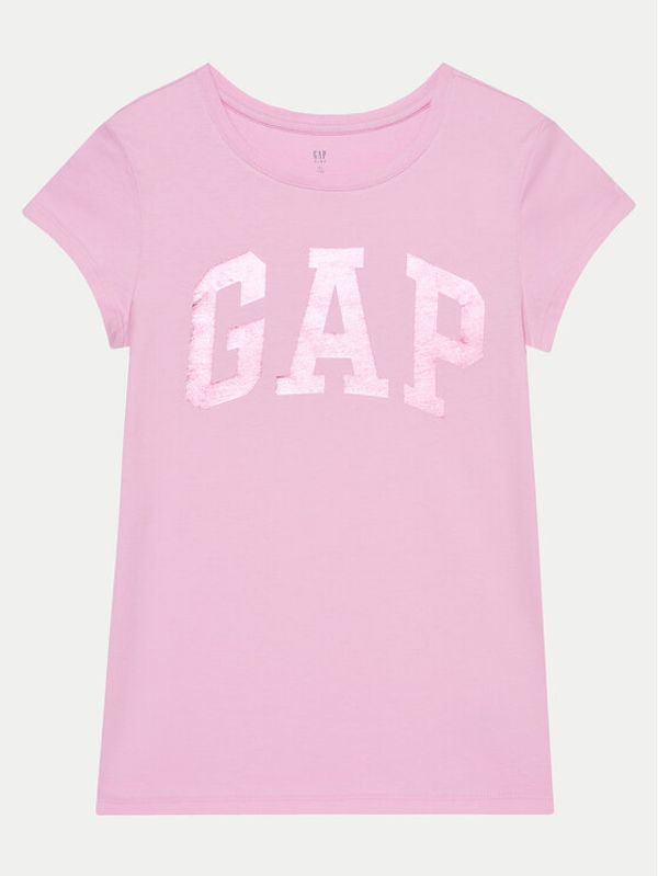 Gap Gap Majica 886003-00 Roza Regular Fit