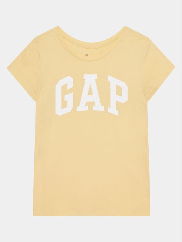Gap Gap Majica 886003-02 Rumena Regular Fit