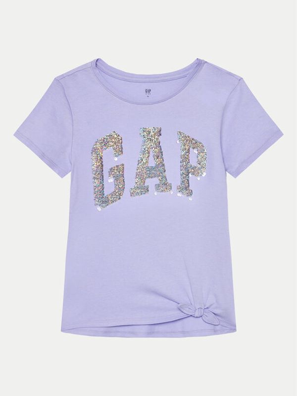 Gap Gap Majica 886009 Vijolična Regular Fit