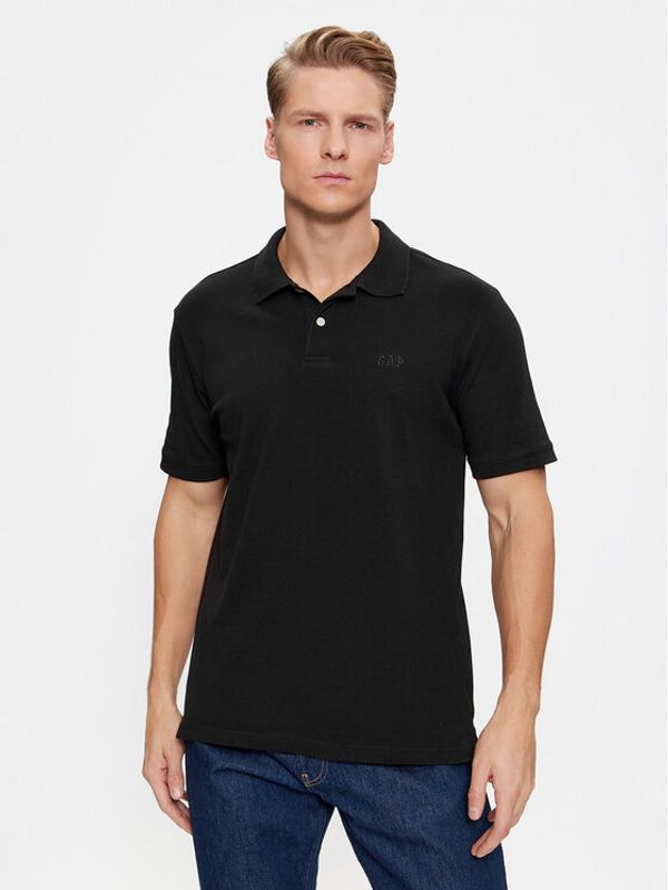 Gap Gap Polo majica 586306-03 Črna Regular Fit