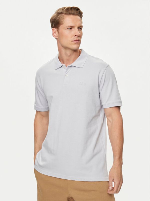 Gap Gap Polo majica 586306-13 Siva Regular Fit