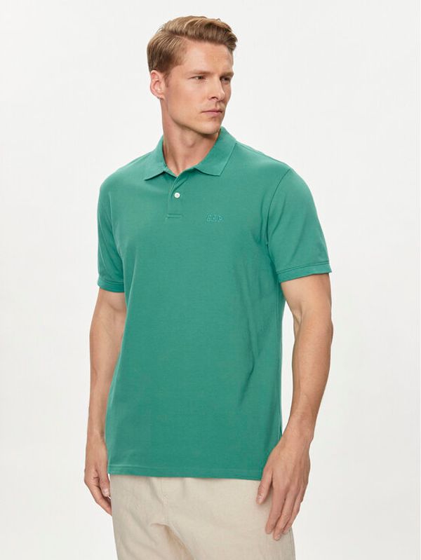 Gap Gap Polo majica 586306-16 Zelena Regular Fit