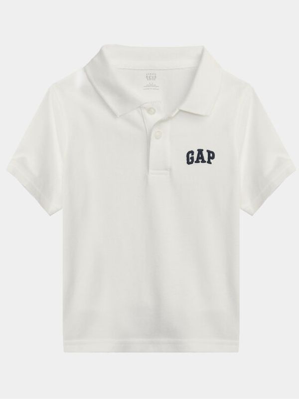 Gap Gap Polo majica 857486-00 Bela Regular Fit
