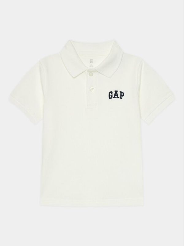 Gap Gap Polo majica 857486-00 Bela Regular Fit