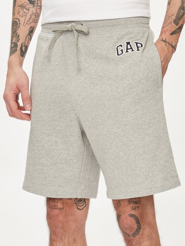 Gap Gap Športne kratke hlače 787059-00 Siva Regular Fit