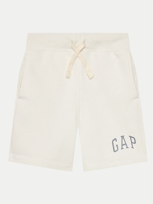Gap Gap Športne kratke hlače 875152-04 Écru Regular Fit
