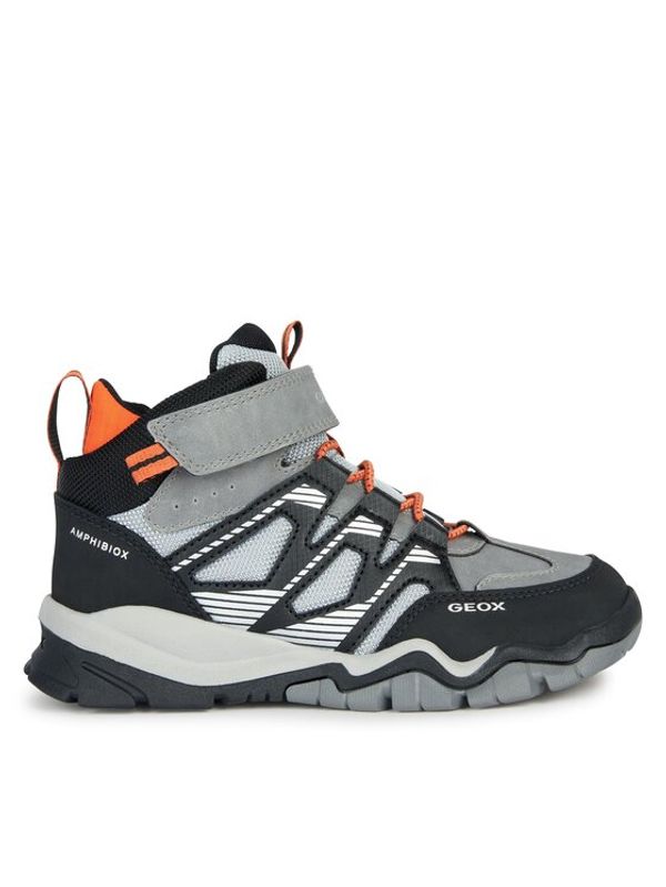 Geox Geox Gležnjarji J Montrack Boy B Abx J26HBC 0FUME C0036 S Siva