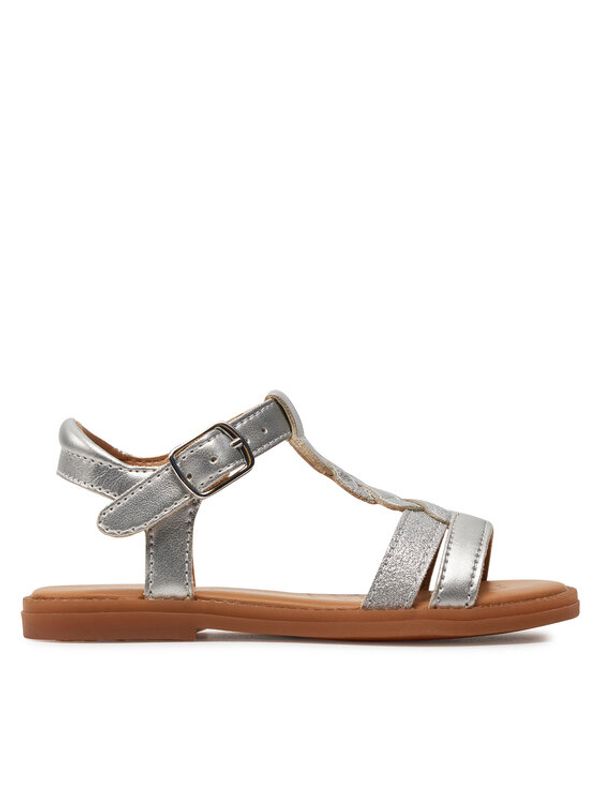 Geox Geox Sandali J Sandal Karly Girl J4535H 0NFQD C1007 M Srebrna