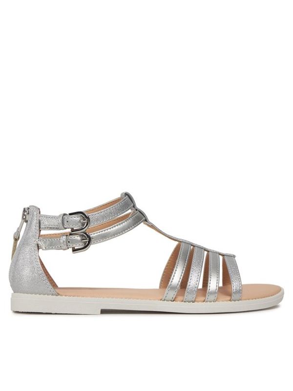 Geox Geox Sandali J Sandal Karly Girl J7235D 0QDAJ C1007 D Srebrna