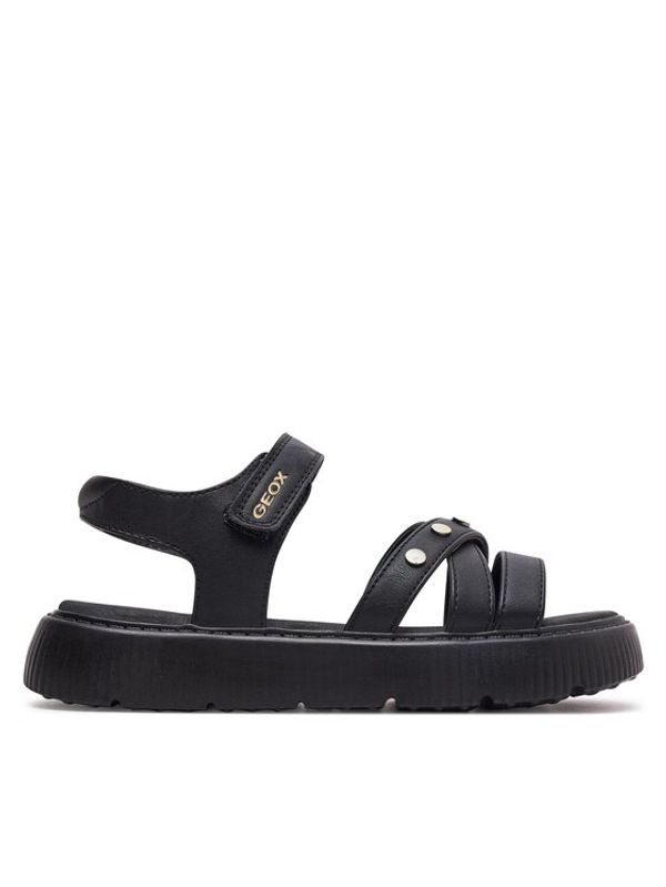 Geox Geox Sandali J Sandal Kodette Gir J45DBI 0003W C9999 D Črna