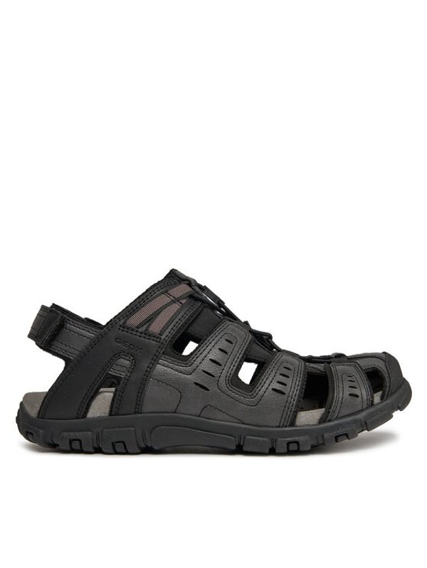 Geox Geox Sandali Uomo Sandal Strada U4524C 000ME C9999 Črna