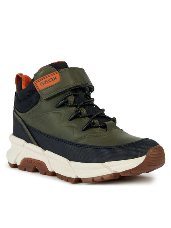 Geox Geox Zimski škornji J Flexyper Plus Boy J36LCG 0MEFU C0623 S Khaki