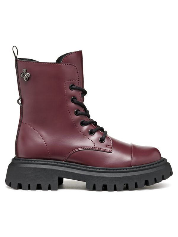 Geox Geox Zimski škornji J Maquinnens Girl J46M6B 000CN C7357 S Bordo rdeča