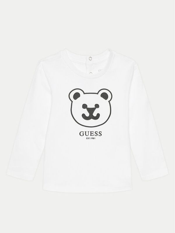 Guess Guess Bluza I4YI01K 8HM4 Bela Regular Fit