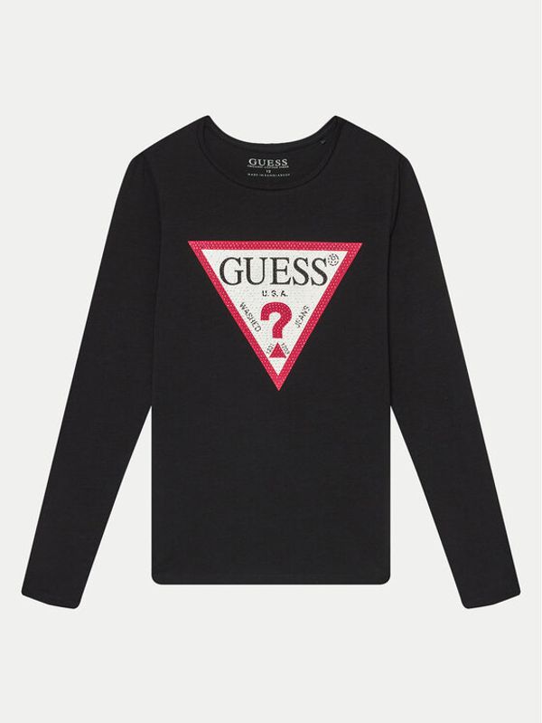 Guess Guess Bluza J2YI50 K6YW1 Črna Regular Fit