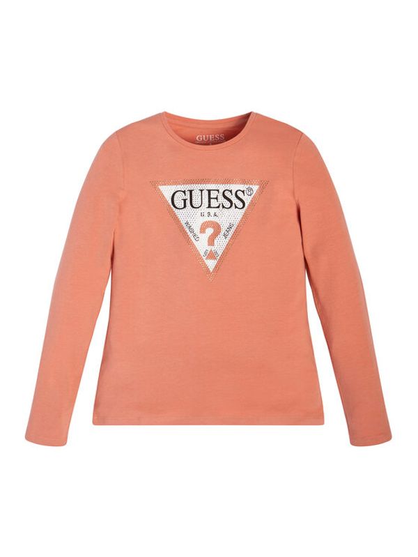 Guess Guess Bluza J2YI50 K6YW1 Oranžna Regular Fit