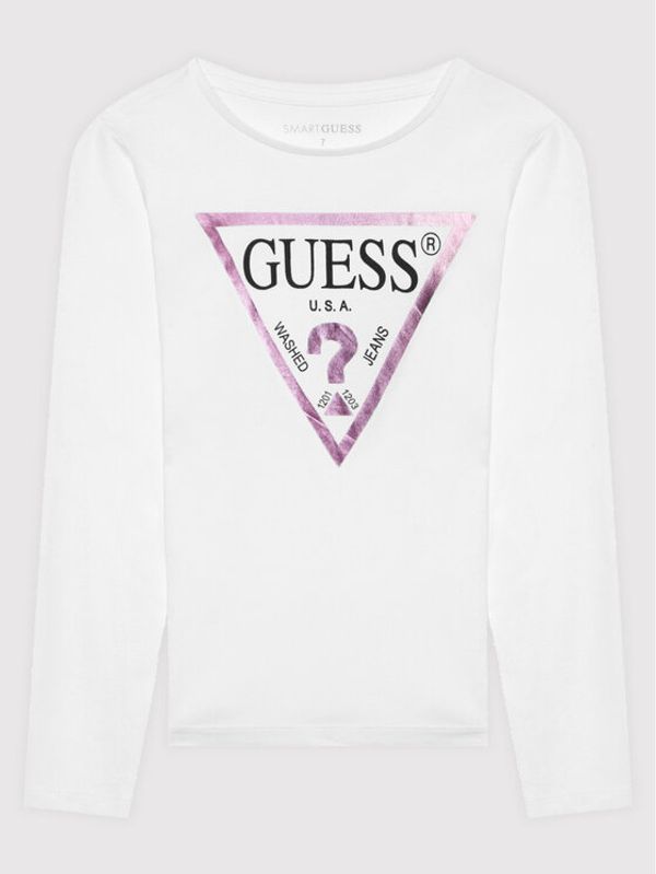 Guess Guess Bluza J84I36 K8HM0 Bela Regular Fit