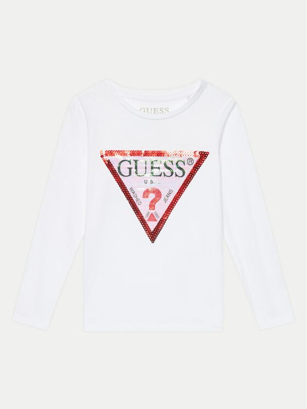 Guess Guess Bluza K4RI30 K6YW1 Bela Regular Fit