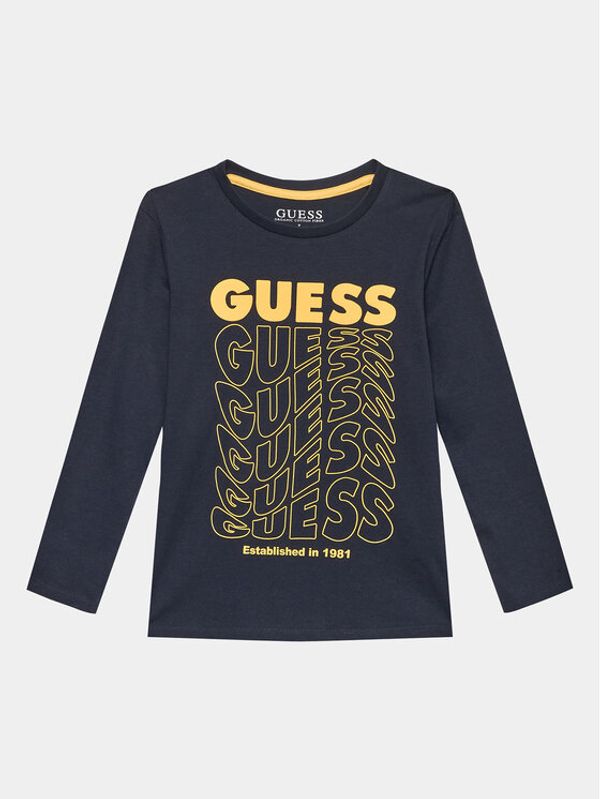 Guess Guess Bluza L3BI38 I3Z14 Modra Regular Fit