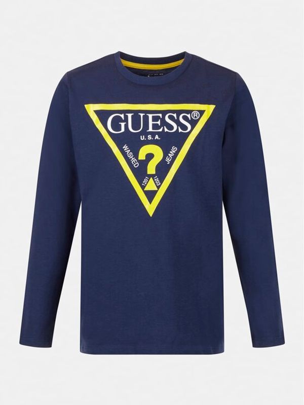 Guess Guess Bluza L84I29 K8HM0 Mornarsko modra Regular Fit