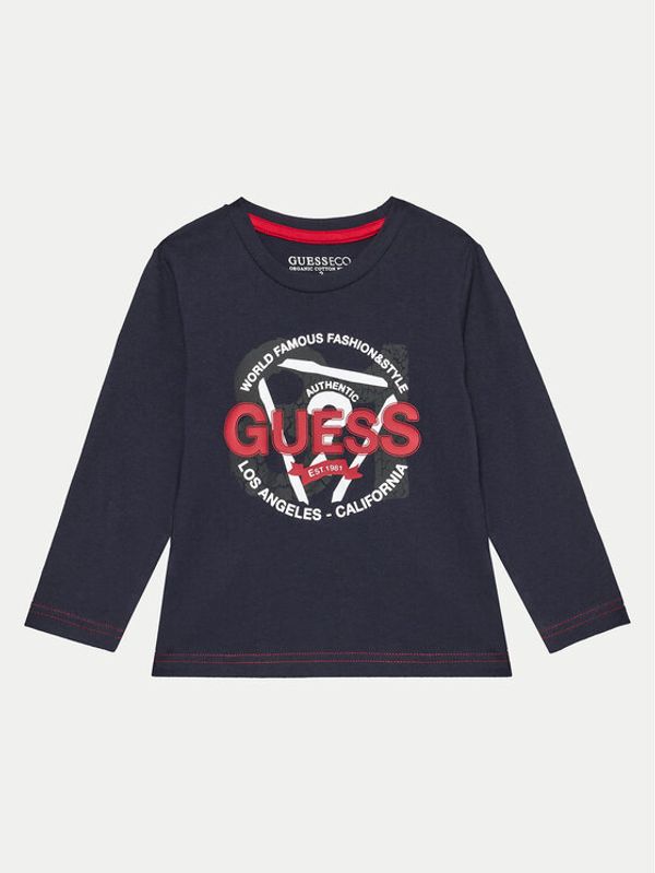 Guess Guess Bluza N4BI03 I3Z14 Mornarsko modra Regular Fit