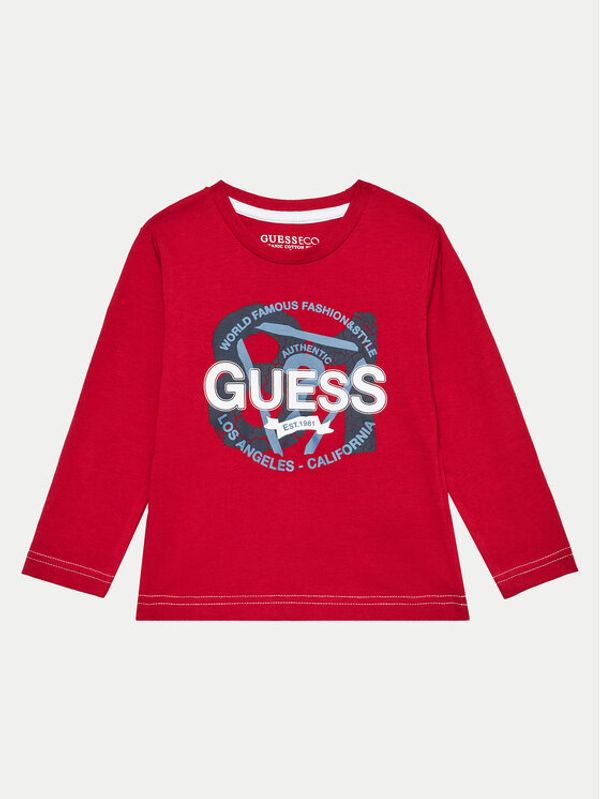 Guess Guess Bluza N4BI03 I3Z14 Rdeča Regular Fit