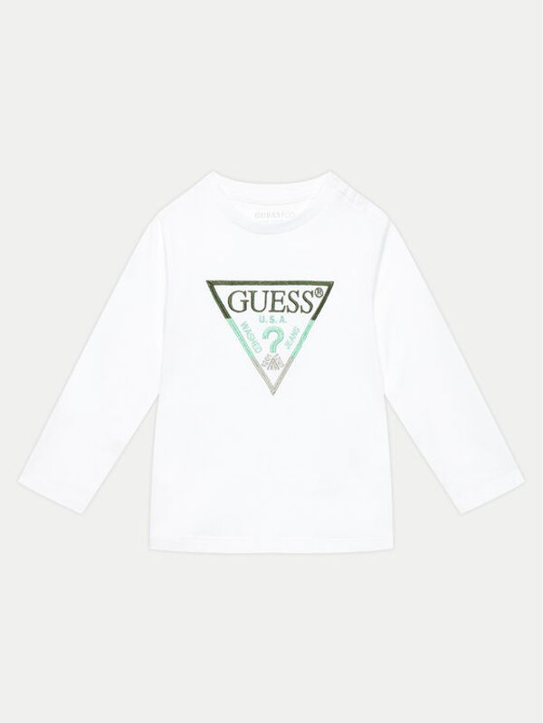 Guess Guess Bluza N4YI36 K8HM4 Bela Regular Fit