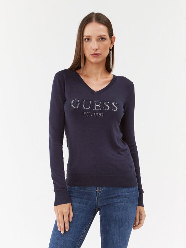 Guess Guess Bluza W3BR24 Z2NQ2 Mornarsko modra Regular Fit